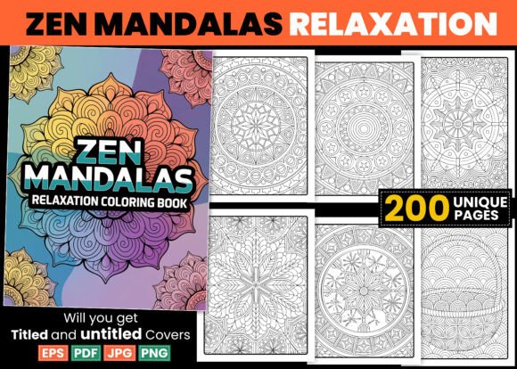 Download Zen Mandalas Coloring Pages Relaxation - Relax Collection