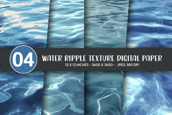 Download Water Ripple Texture Digital Paper - Digital Collection