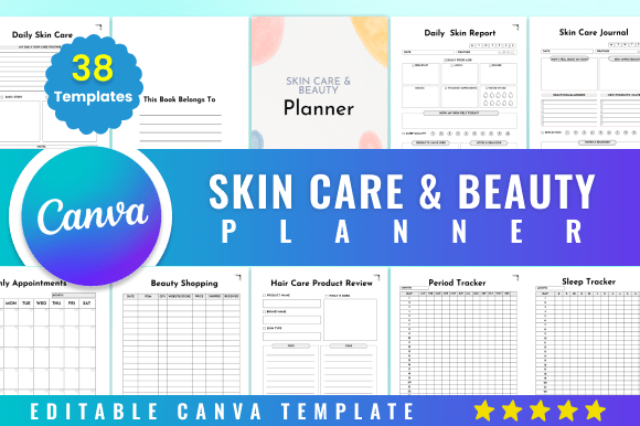 Download Editable Skin Care &amp; Beauty Planner - Beauty Collection