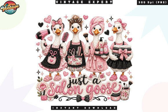 Download Cute Goose Beauty Salon PNG - Beauty Collection