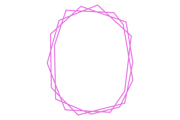 Download Geometric Line Frame. Decorative Polygon - Polygon Collection