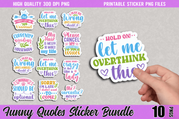 Download Funny Quotes Sticker Bundle - Premium Resources