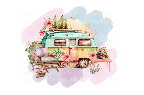 Download Retro Camper with Relaxing Surroundings - Relax Collection